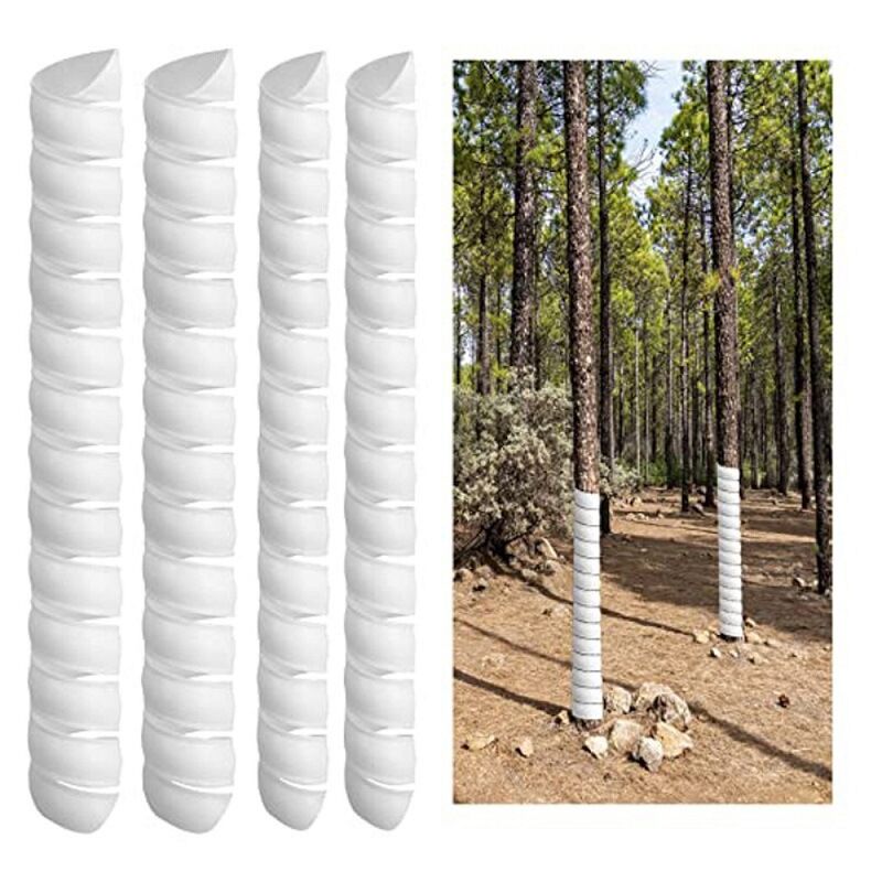 4 pièces (4 cm x 40 cm + 5 cm x 40 cm) protecteurs de tronc d'arbre, housses de protection contre la croissance de l'écorce des plantes, accessoires