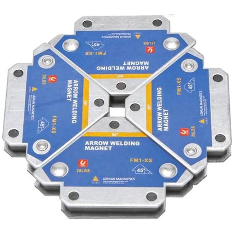 4 PièCes 50KG Supports de Soudage MagnéTiques Angle Soudure Aimant Soudeur Fixateur Positionneur Ferrite Tenant des Outils de Localisation Auxiliaires