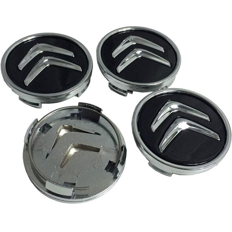 4 Pieces 60mm Car Hub Caps Center Caps for Citroen C3 C4 C5 Elysee Berlingo Xsara Picasso Saxo DS3 DS4 DS6, Rim Center Emblem Accessories Tire