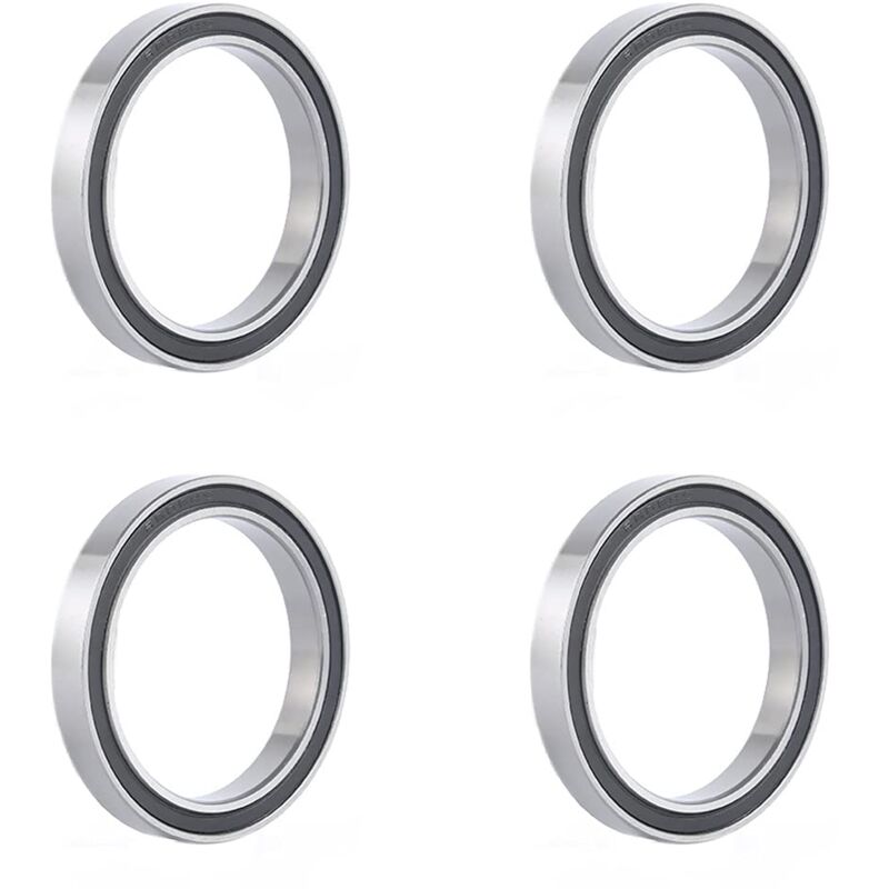 Csparkv - 4 pièces] 6808-2RS Deep Groove Ball Bearings Single Rubber Sealed Ball Bearings for Rollers, Home Appliances Machinery, Industrial (40 x 52