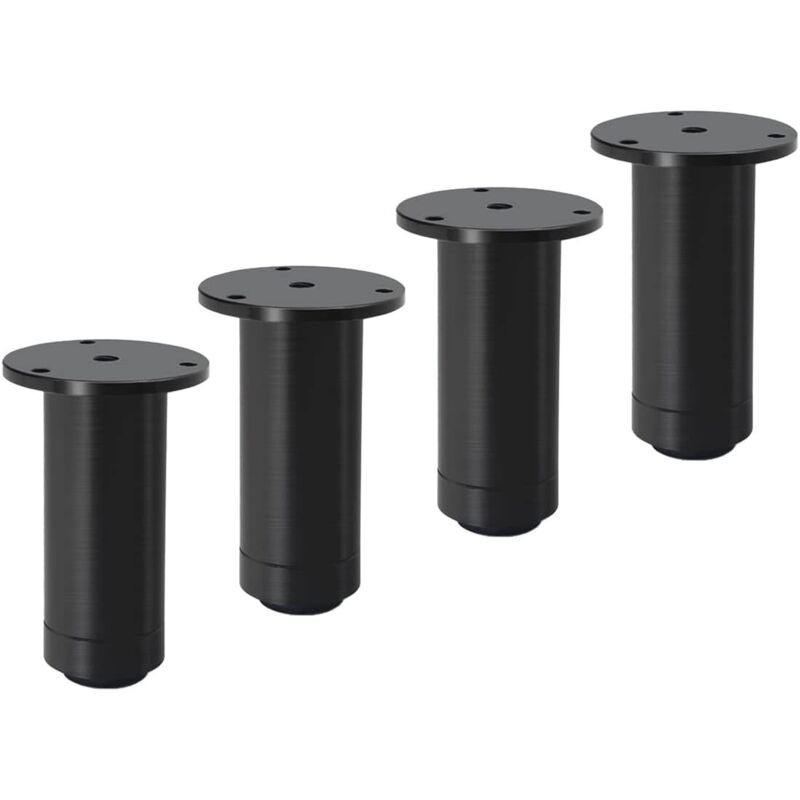 4 Pièces 80mm Pieds de Meubles Réglables, Pieds D'armoire, Jambes de Canapé, Pieds de Support pour Meubles, Armoires, Étagères de Support pour