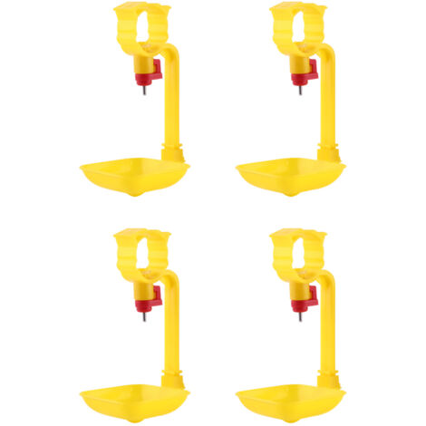 4 pièces Abreuvoirs Automatiques pour Volailles, Réservoirs d'Eau pour Poules et Oiseaux, Accessoires d'Élevage