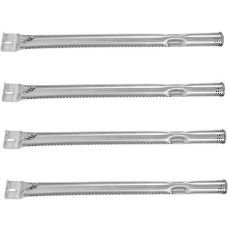 4 pièces Accessoires de Brûleur de Barbecue à Gaz Acier Inoxydable Tubes Chauffants Universels pour de Remplacement Durables et Faciles à Installer