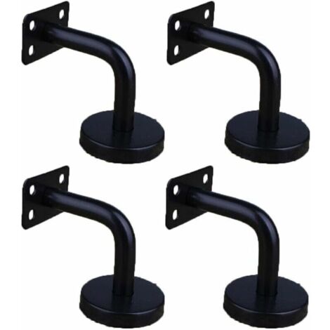 4 Pièces Acier Inoxydable Supports de Main Courante pour Fixation Murale Supports de Rail d'escalier pour Rampe Escalier Support Mural de Garde-Corps