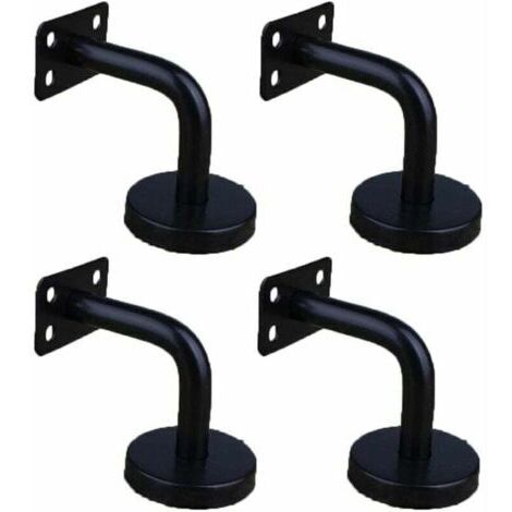 4 Pièces Acier Inoxydable Supports de Main Courante pour Fixation Murale Supports de Rail d'escalier pour Rampe Escalier Support Mural de Garde-Corps
