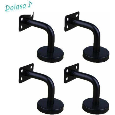 4 Pièces Acier Inoxydable Supports de Main Courante pour Fixation Murale Supports de Rail d'escalier pour Rampe Escalier Support Mural de Garde-Corps,DOLASO