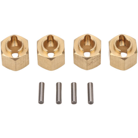 4 Pièces Adaptateur Hexagone Laiton 6mm pour TRX4M Traxxas, Accessoires Voiture Crawler 1/18