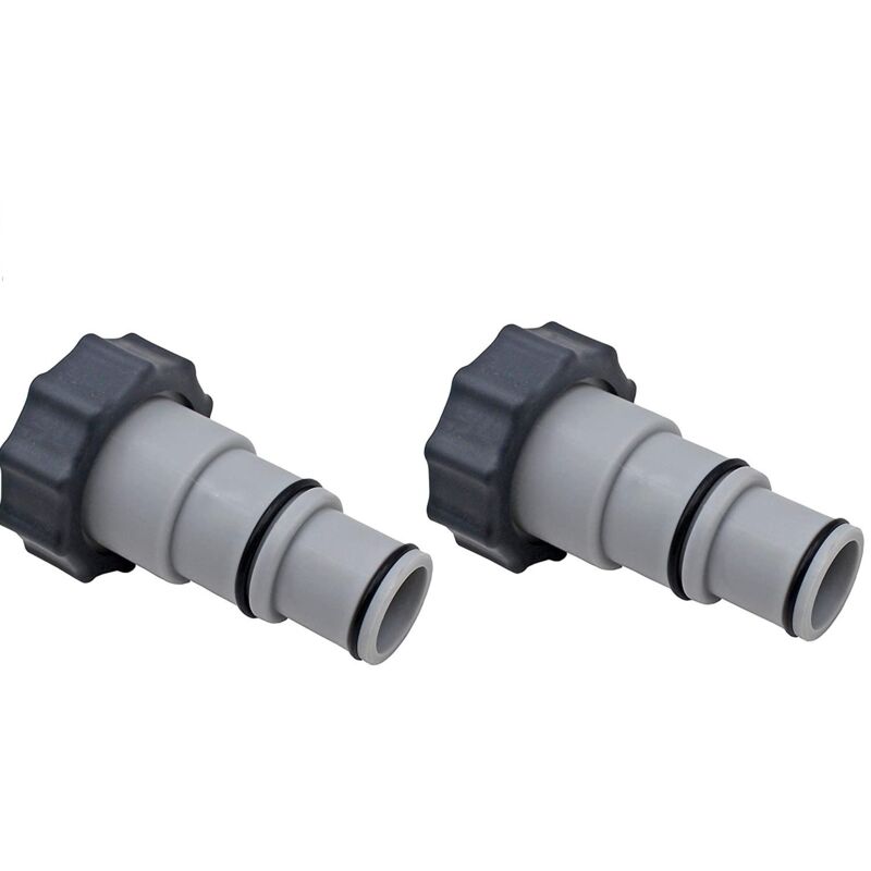 4 Pièces Adaptateur Piscine, Remplacement Adaptateur de Tuyau Série Intex A avec Filetage, Tuyau de Diamètre 1,5' et 1,25', Adaptateur de Pompe pour