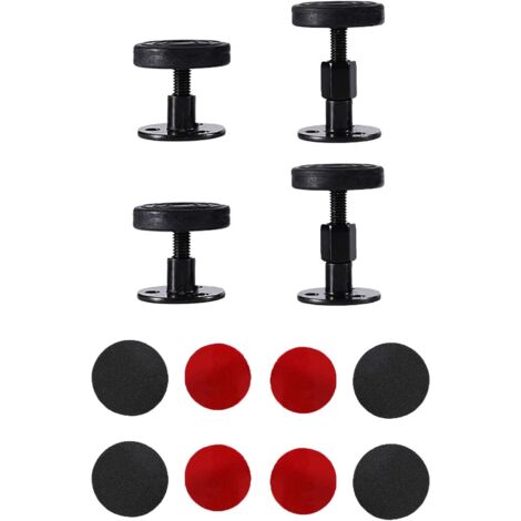 4 Pieces Adjustable Threaded Bed Frame, Bed Frame Anti-Shake Tool, Mute Noise Reduction, Telescopic Support Stabilizer for Beds, Cabinets and Sofas (Adjustment Range 30-40mm47-64mm)