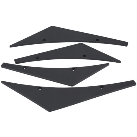 4 pièces Aileron Avant Universel pour Pare-chocs, Spoiler Bas de Caisse Noir - Canards et Lèvres de Pare-chocs