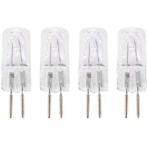 4 Pièces Ampoule Halogène G5 35W 220V Blanc Chaud 3 Broches Puissance Bi-Pin