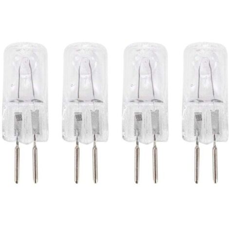 4 Pièces Ampoule Halogène G5 35W 220V Blanc Chaud 3 Broches Puissance Bi-Pin