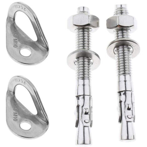 4 pièces ancrage inox 304 25KN pour varappe boulon fixation piton expansion