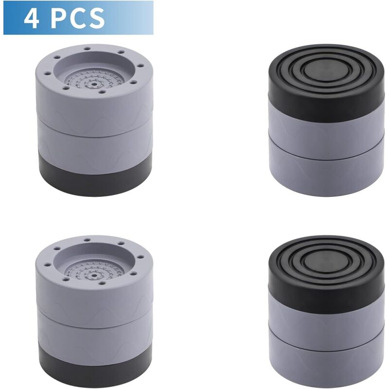 4 Pièces Anti Vibration Machine a Laver, Patin anti Vibration Lave Linge pour la Réduction du Bruit, Tapis Anti Vibration Machine a Laver pour