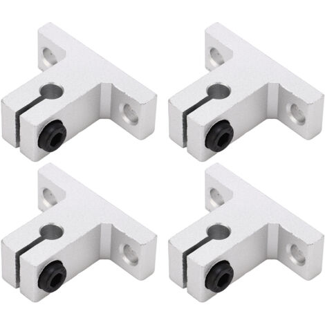 4 Pièces Bloc de Serrage pour Guidage Linéaire en Aluminium, Fixation de Rail pour Système de Mouvement Linéaire