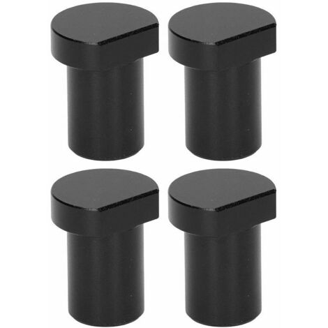 4 pièces blocs de limite de bureau pour le travail du bois, bloc de carte de limite d'établi pour le travail du bois 20mm de diamètre noir