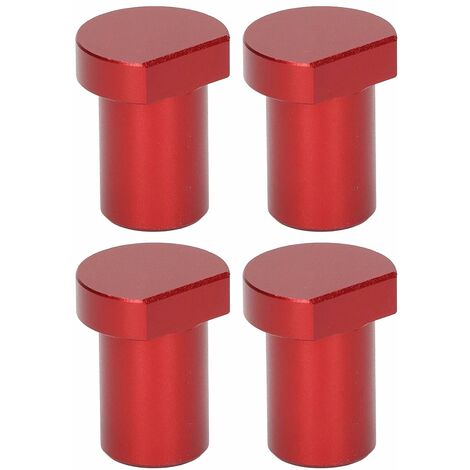 4 pièces blocs de limite de bureau pour le travail du bois, bloc de carte de limite d'établi pour le travail du bois 20mm de diamètre Rouge