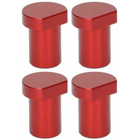 4 pièces blocs de limite de bureau pour le travail du bois, bloc de carte de limite d'établi pour le travail du bois 20mm de diamètre Rouge