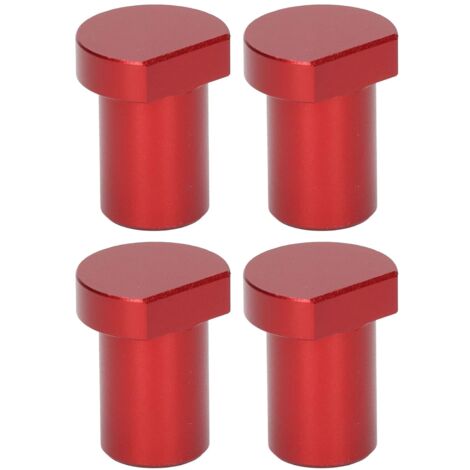 4 pièces blocs de limite de bureau pour le travail du bois, bloc de carte de limite d'établi pour le travail du bois 20mm de diamètre Rouge