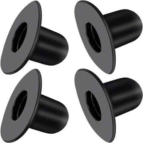 4 Pièces Bouchon de Piscine, Noir Bouchons de Fond de Rechange, pour Piscines Hors Sol