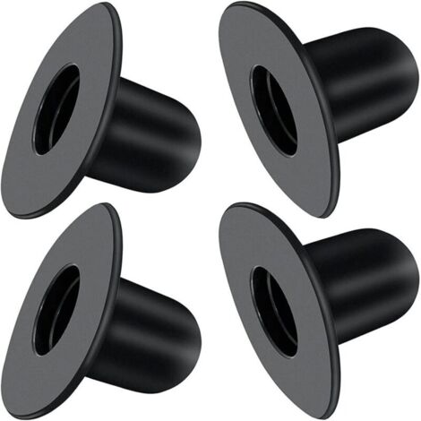 4 Pièces Bouchon de Piscine, Noir Bouchons de Fond de Rechange, pour Piscines Hors Sol