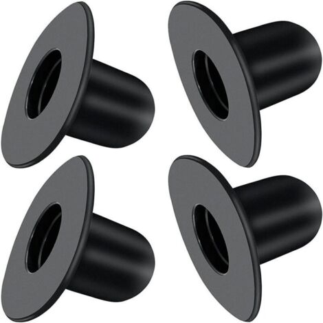 4 Pièces Bouchon de Piscine, Noir Bouchons de Fond de Rechange, pour Piscines Hors Sol