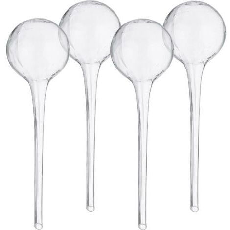 4 Pièces Boules d'Irrigation pour Plantes, Distributeur d'Eau pour Plantes d'Intérieur et d'Extérieur, Accessoire et raccord goutte à goutte