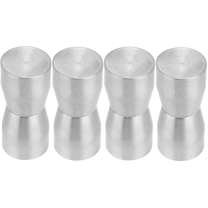 4 pièces boutons de porte de douche, poignées de porte en verre écran de douche en acier inoxydable poignée de porte de salle de bain ronde ensemble