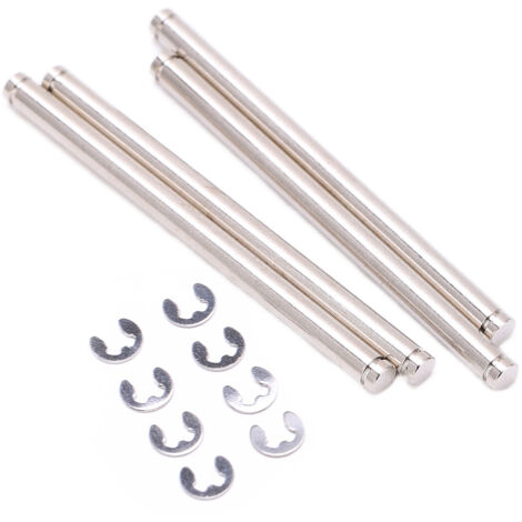 4 pièces Broches de Suspension en Acier Inoxydable 48mm avec Rondelles E pour Traxxas Slash 2WD 1/10 Voiture RC