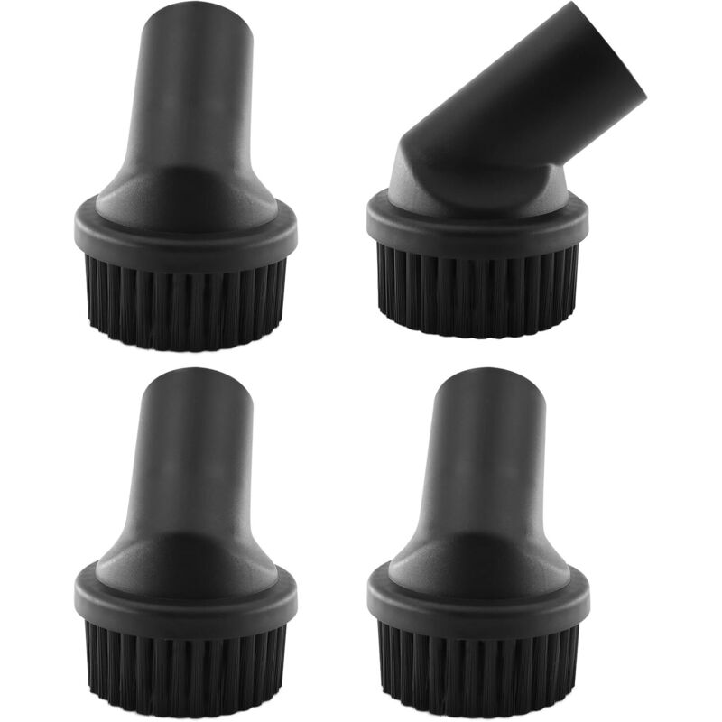 4 Pièces Brosses à Poussière 35 mm, Brosse Aspirateur Universelle, Brosses d'Aspirateur, Brosse Ronde Accessoire, Embout Aspirateur pour Aspirateur