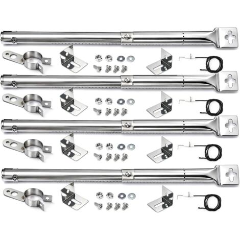 4 Pièces Brûleur, Réglable 31-45cm, Tubulaire, Pour Landmann Triton 2 Enders Monroe
