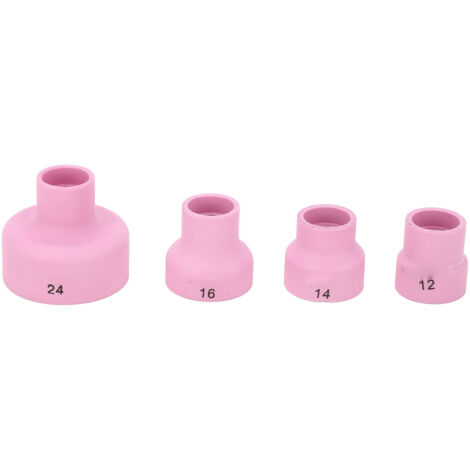 4 pièces buses céramiques 1,6 mm avec filtre inox pour torches de soudage WP9 17 18 20 25 26