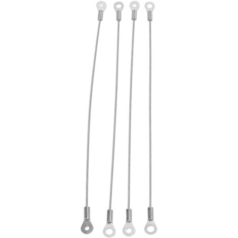 4 Pièces Câble de Suspension Anti-Chute 15kg pour Tableaux, Rideaux et Écriteaux