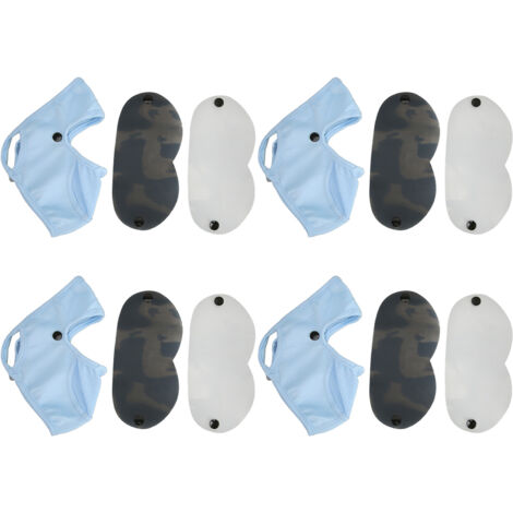 4 Pièces Cache-Cou Anti-UV avec Protection Oculaire pour Randonnée et Sports Extérieurs