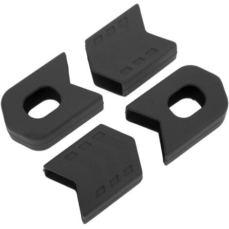 4 pièces Cache-manivelles Vélo, Protections Silicone Noir pour Pédalier Route et VTT