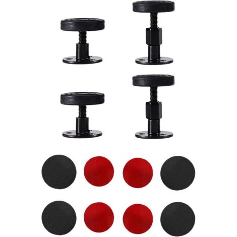 4 Pièces Cadre de Lit Fileté Réglable ,Cadre de Lit Outil Anti-Secousse ,Réduction du Bruit Muet,Stabilisateur de Support Télescopique pour Lits, Armoires Et Canapés(Gamme de Réglage 30-40mm47-64mm)
