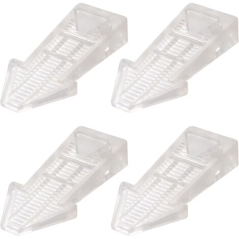 4 pièces cale porte, caoutchouc, hauteur réglable, antidérapante, pour carrelage et sol