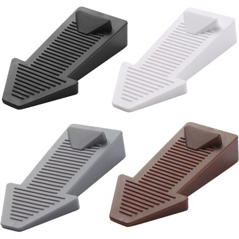 4 pièces cale porte, caoutchouc, hauteur réglable, antidérapante, pour carrelage et sol