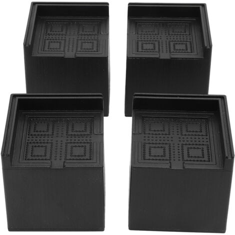 4 Pièces Cales de Meuble en EVA Carrées 3 Pouces, Support jusqu'à 1000 kg pour Machine à Laver, Lit, Canapé, Table