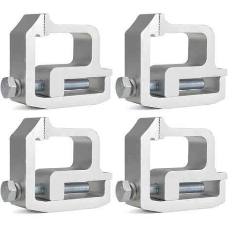 4 Pieces Camping-Car Pince De Rechange, Pince De Montage Rechange Camion, Clip Montage Capuchon Camions, Pinces Montage Camion Pince Camping-Car, Car Pinces De Rechange Pour Camion(Argent)