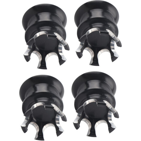 4 pièces Capuchons de Vis de Moteur Style Couronne pour Harley-Davidson XL883, Big Twin 1340 Evo, Twin Cam - Noir et Blanc