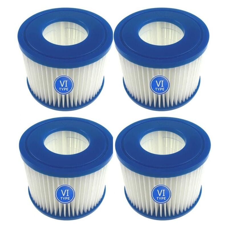 4 Pièces Cartouches Filtrantes de Rechange Pour piscine Lay-Z-Spa Bestway Flowclear Bestway spa type vi