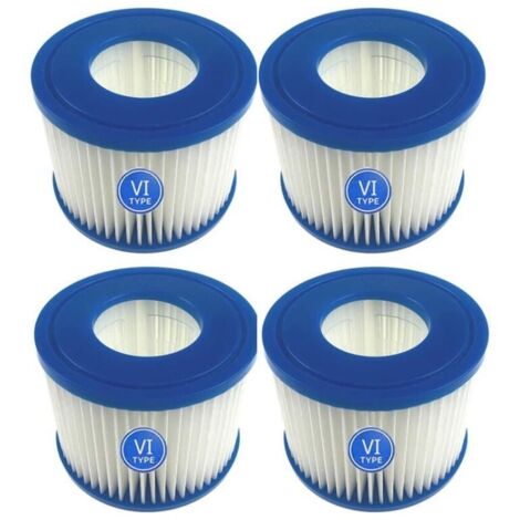 4 Pièces Cartouches Filtrantes de Rechange Pour piscine Lay-Z-Spa Bestway Flowclear Bestway SPA type VI
