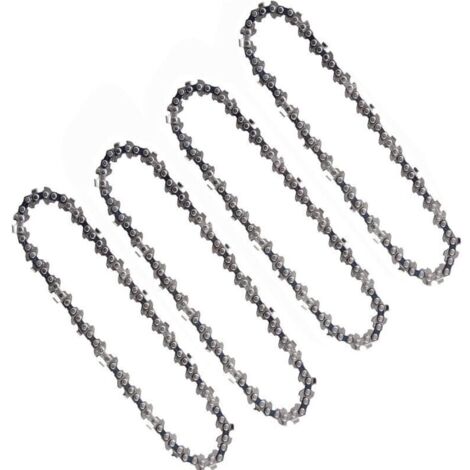 4 Pièces Chaînes De Tronçonneuse 6 Pouces 1/4 Pouces Compatibles Mini Tronçonneuses électriques Sans Fil 6 Pouces 37 maillons d'entraînement 15cm