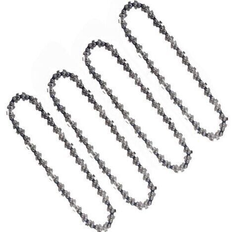 4 Pièces Chaînes De Tronçonneuse 6 Pouces 1/4 Pouces Compatibles Mini Tronçonneuses électriques Sans Fil 6 Pouces 37 maillons d'entraînement 15cm