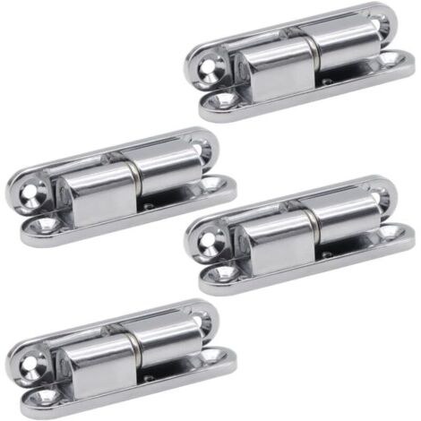 4 Pièces Charnière Détachable Muet pour Placard Meuble - Acier Charnières pour Portes en Bois et Métal