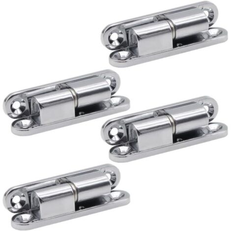 4 Pièces Charnière Détachable Muet pour Placard Meuble - Acier Charnières pour Portes en Bois et Métal