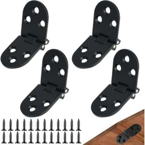 4 pièces Charnière Plate De Porte Pliables Charnières Porte Pliables Charnière Flip Pliable Alliage Table Machine Coudre Rabattable Charnière Flip Av