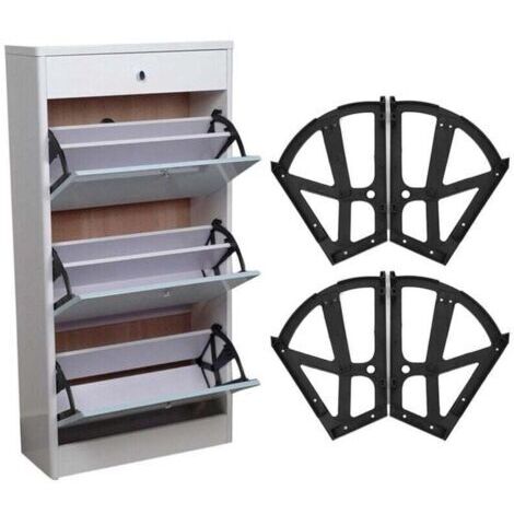 4 Pièces Chaussures charnières Tiroir Cabinet Charnières En Raccords De Remplacement pour Cuisine Salon Armoire De Rangement Chaussures