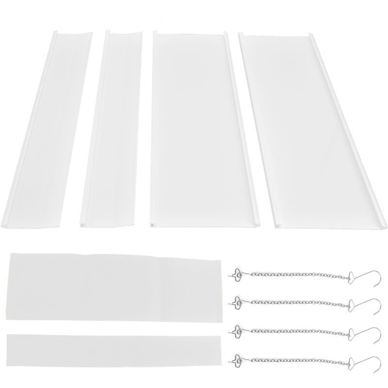 Jeffergarden - 4 pièces climatiseur Central pare-vent déflecteur de vent froid déflecteur de sortie de climatisation 45x45cm